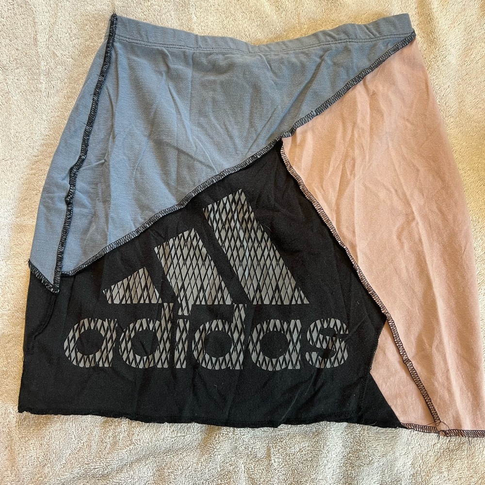 Frankie collective reworked adidas skirt size large